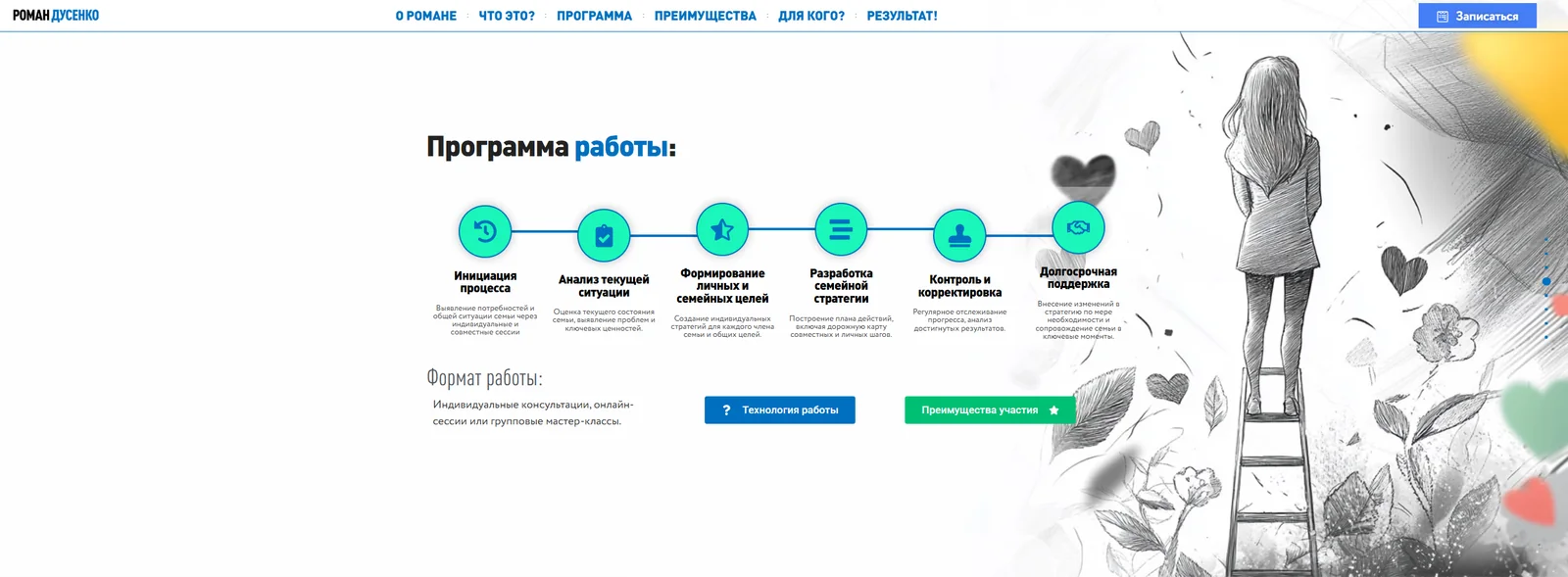 Экран «Программа работы»