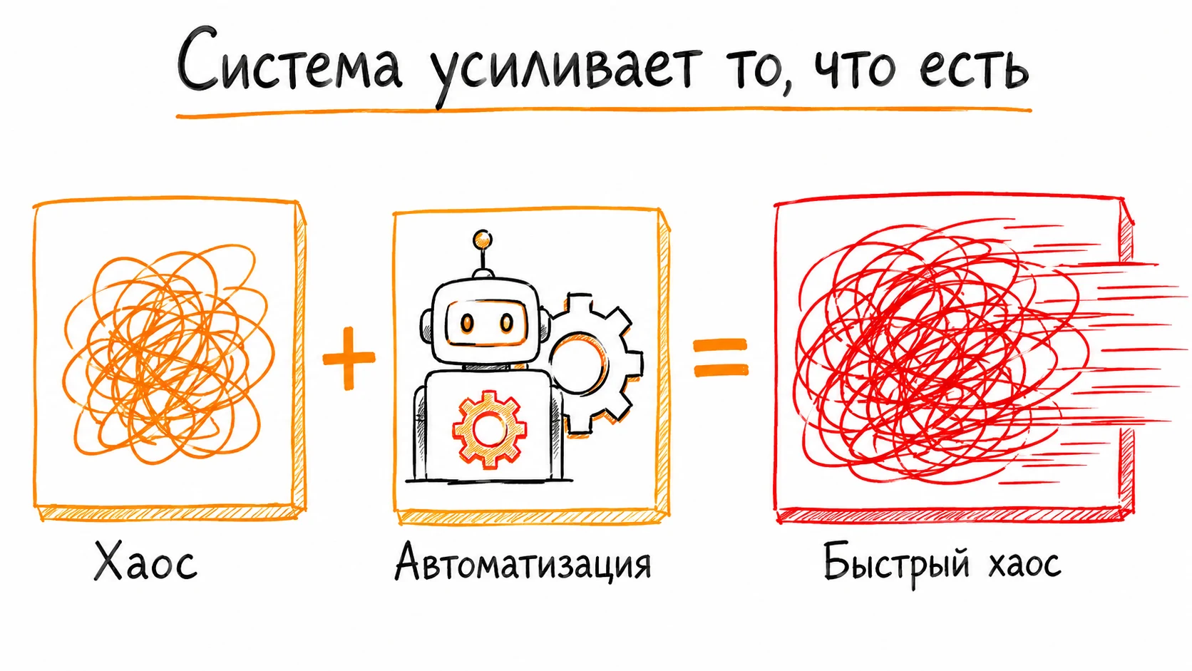 Автоматизация хаоса даёт быстрый хаос