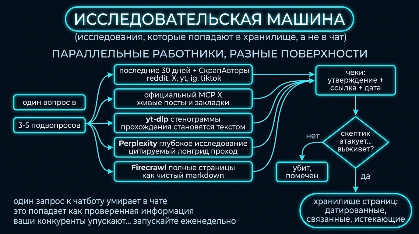 Исследовательская машина: параллельные работники, разные поверхности