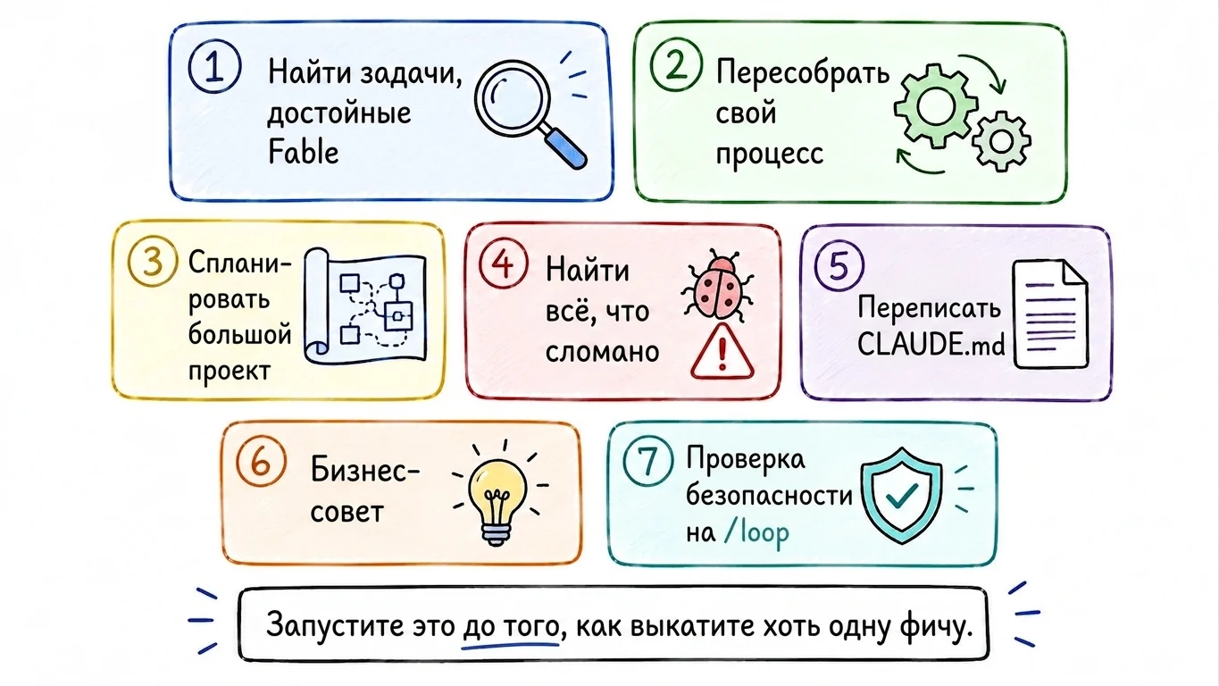 7 первых промптов для Fable