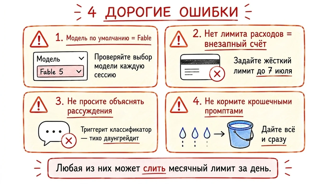 4 дорогие ошибки