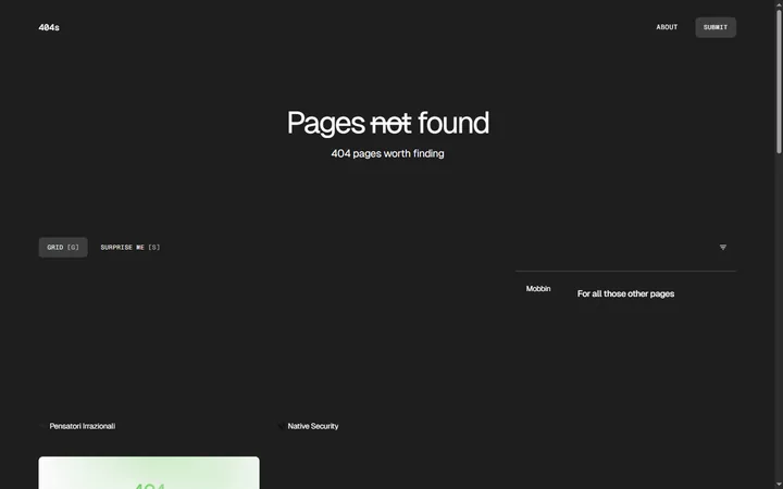 404s.design — галерея страниц ошибок