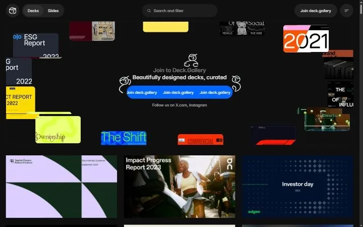 Deck.gallery — галерея презентаций